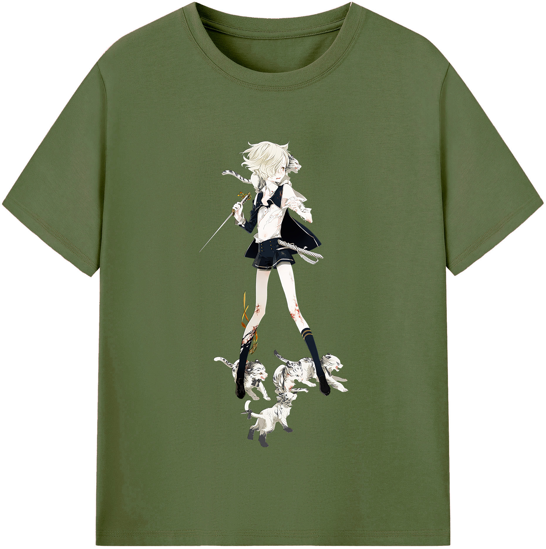 （画像用） 刀剣乱舞 Touken Ranbu 綿100％半袖Tシャツ（フロントプリント）